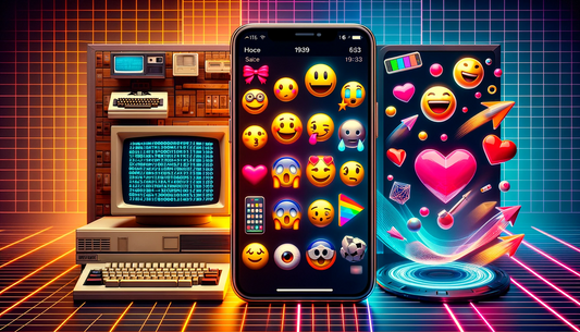 Evolution of emojis banner by Imagella