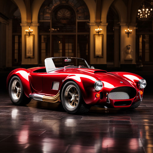 Restyled ac Shelby Cobra car