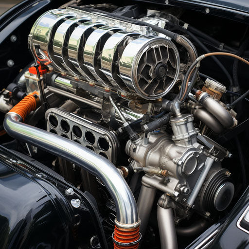 Classic car with supercharger for VW Beetle