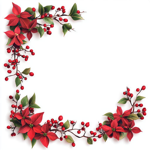 3D border design with flat white background