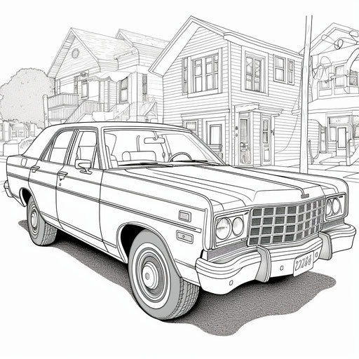 Free printable police car coloring pages for 4 year olds, urban realism