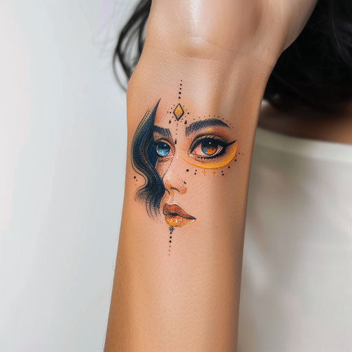 Wrist tattoos for women with mystical themes