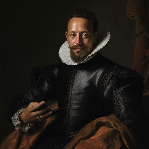 Black in style of Hendrick Goltzius picture for a WhatsApp profile page 1:1