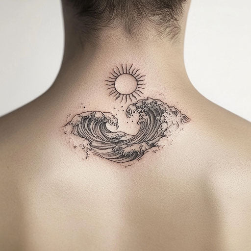 Small Neck Tattoos Male Tattoo Vector Art