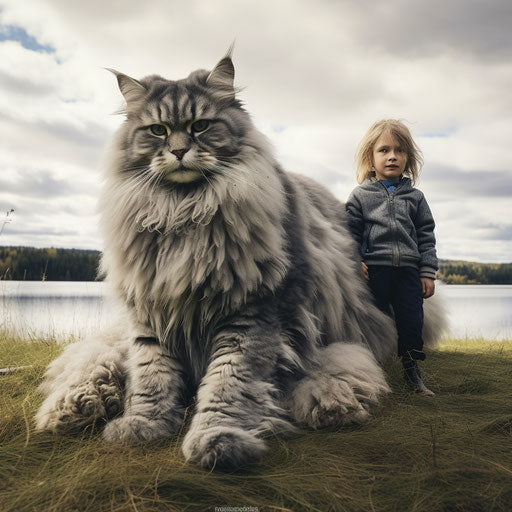Gigantic coromandel breed, inspired by Kitty Lange Kielland, silver and gray