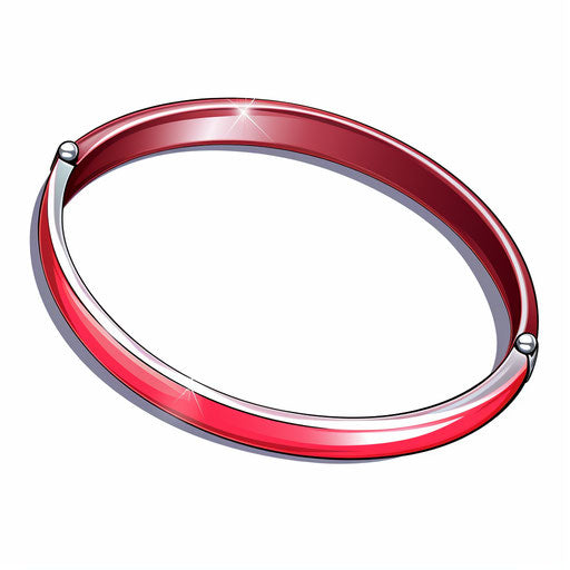 Minimalist style bracelet clipart, on a white background