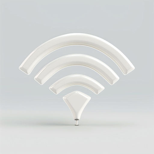 Wifi clipart in photo-realistic style on white background