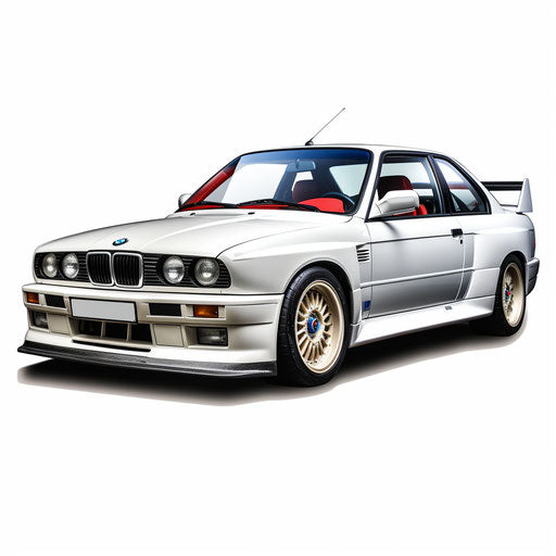 BMW M3 classic White background