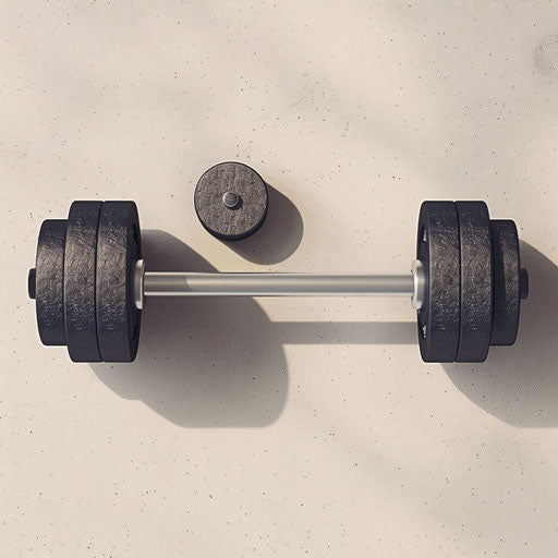 Realistic workout clipart on flat white background