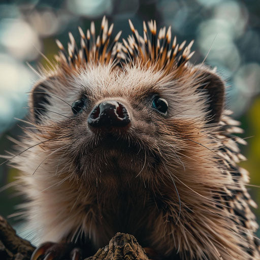 Curious and Wondering Hedgehog's Sniff
