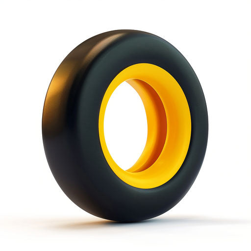 Photo realistic rubber clipart on flat white background