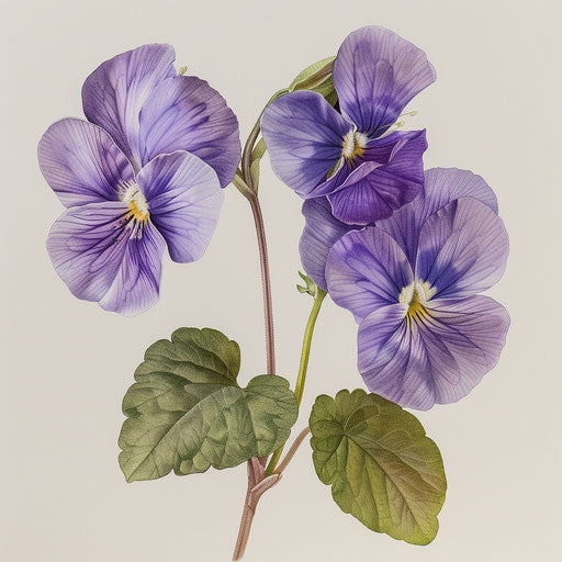 Examples of the violet flower