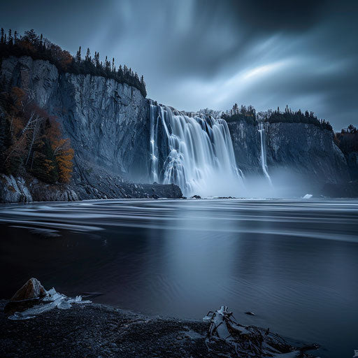 Montmorency Falls, Quebec, smooth water, Erez Marom style