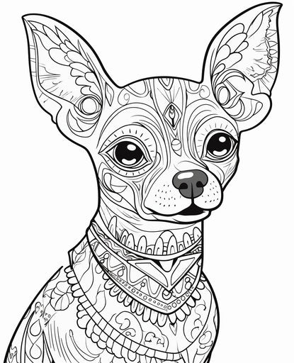 Captivating black and white dog coloring pages illustration