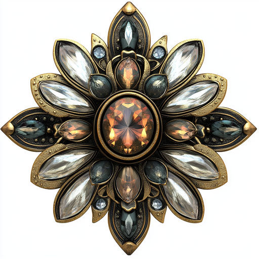 Realistic clipart of a Brooch, high resolution, isolated