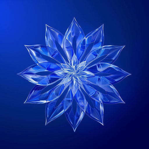 Realistic unity clipart shining on royal blue background