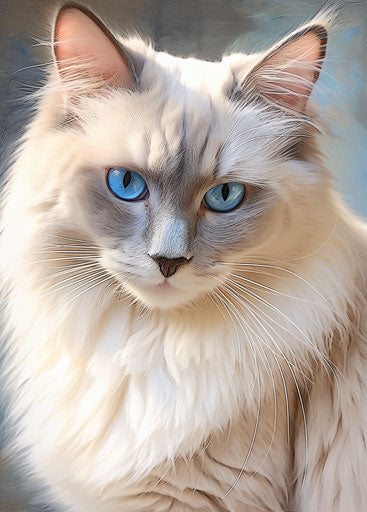 Captivating gaze, eastern brushwork, subtle and graceful