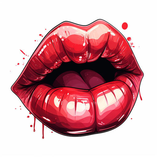 Tongue illustration in the style of Chiaroscuro Art