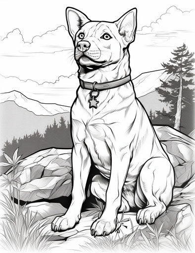 Coloring pages for kids, top 10 best dog breeds