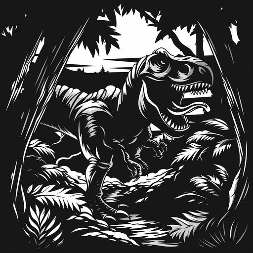 Engage Kids with T Rex Coloring Page