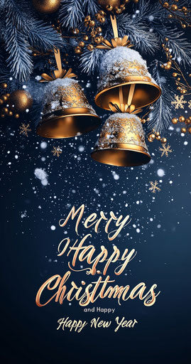 Personalized Merry Christmas And Happy New Year Caricature Clipart for Special Occasions