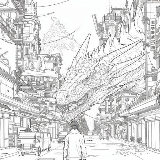 Play & Learn: Cute Dragon Coloring Pages Birthday Party Adventure