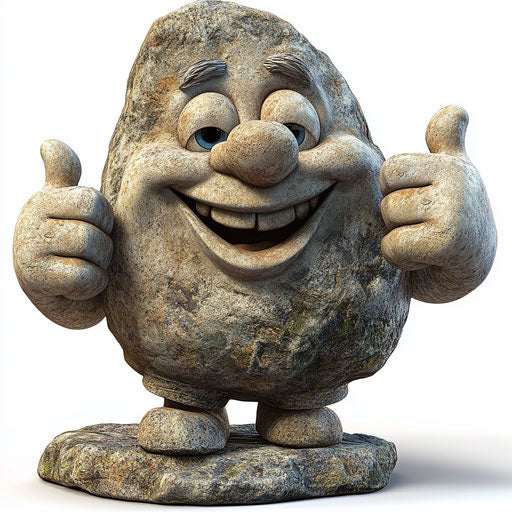 Editable Stone Caricature Clipart for Custom Projects