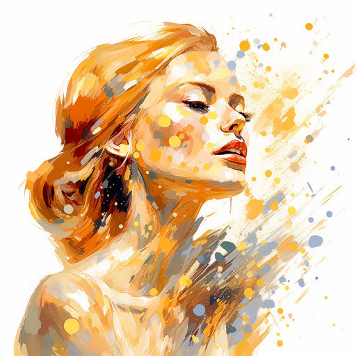 Sparkle clipart in the style of Impressionistic Art, on a white background