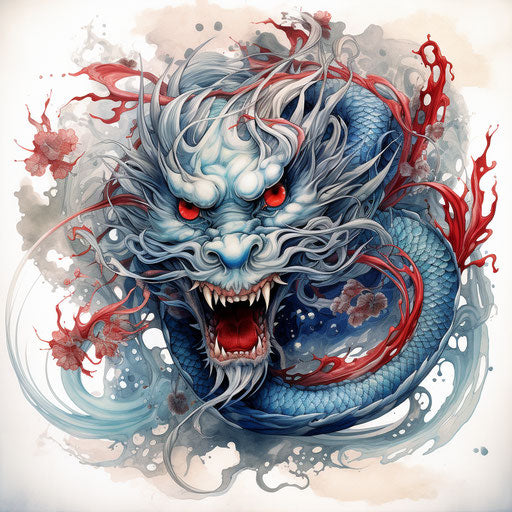 Chinese dragon tattoo design inspiration on blue dragon tattoos