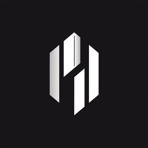 Company logo with modern icon and bold typography