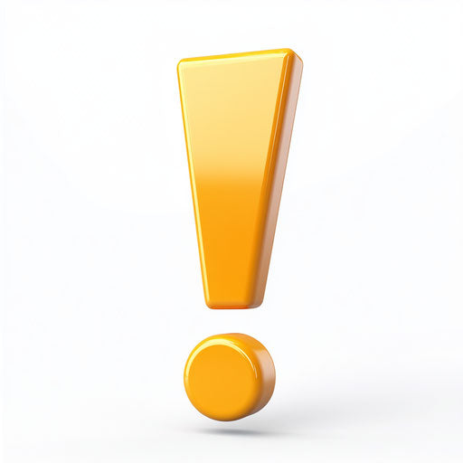 Realistic Exclamation Mark, High Resolution, Isolated