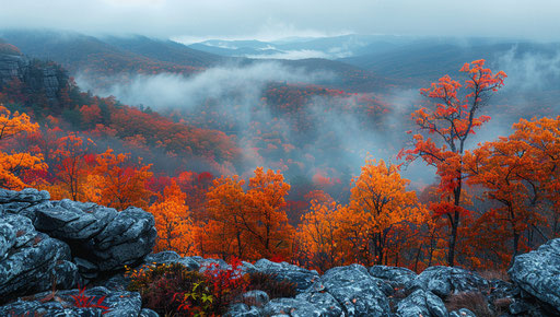Autumn in the Blue Ridge Mountains