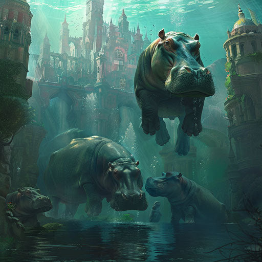 Hippos as guardians of the hidden underwater city