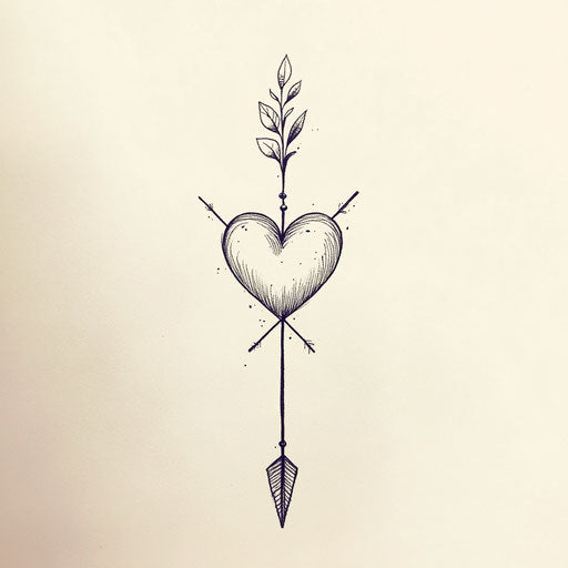 A clipart style flat tattoo sketch for women's tattoo designs