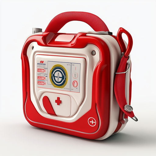 Realistic clipart of a defibrillator, high resolution
