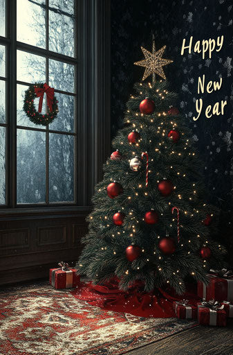 Cheerful Image Happy New Year NYE Artworks