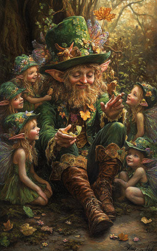Magic of the elves and fairies in the forest