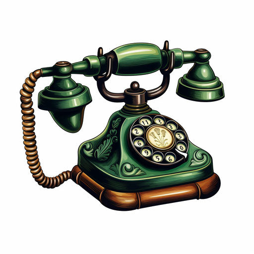 Telephone drawing in the style of Chiaroscuro Art