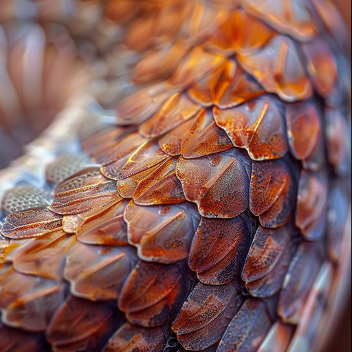 Close-up of a copperhead snake's scales