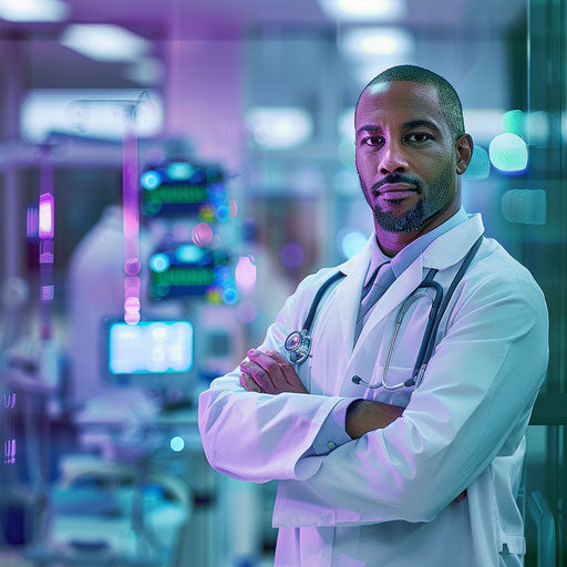 Healthcare administrator in hospital overseeing operations