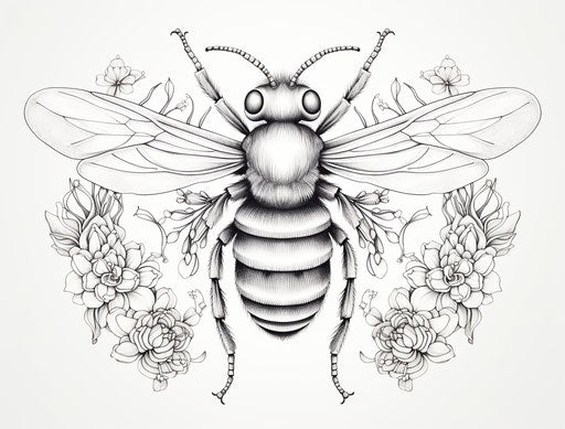 4K Vector Bee Clipart in Imressive Style