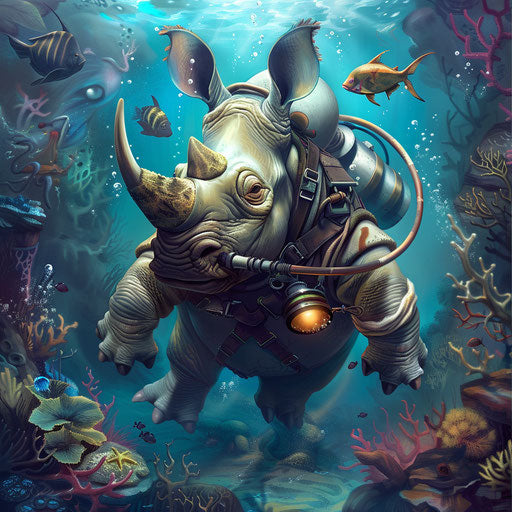 Rhino as a deep-sea diver