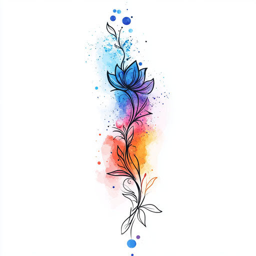 Outer forearm tattoos for females with galaxy effects