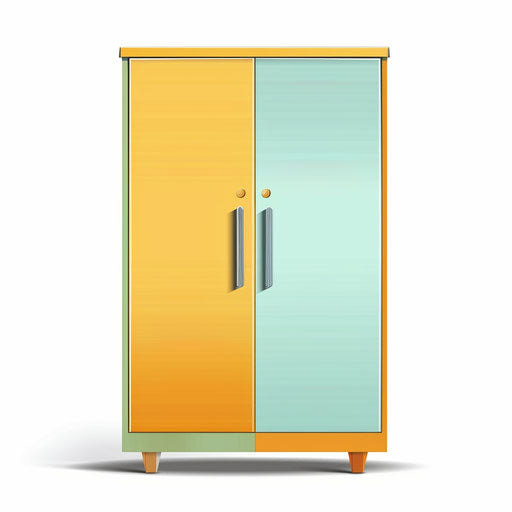 Realistic cupboard clipart with modern design