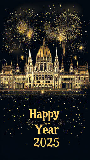 Vivid Happy New Year Card Greeting Celebration Graphics