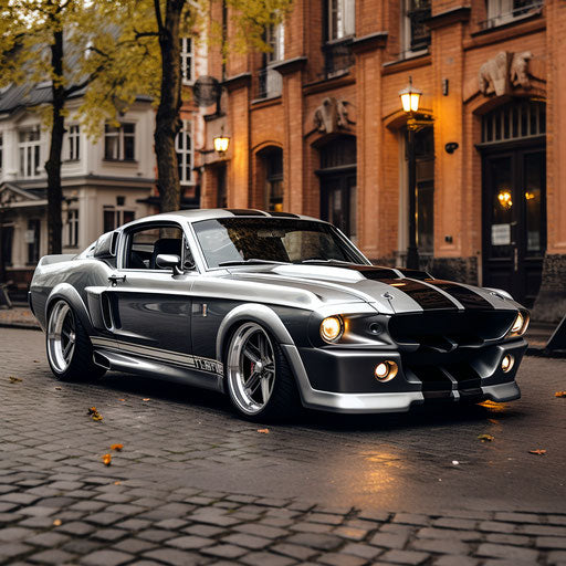 Classic Chrome Shelby GT Ford Mustang