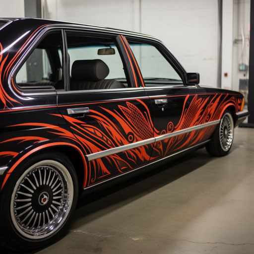 Custom designed decals for BMW 7 series classic