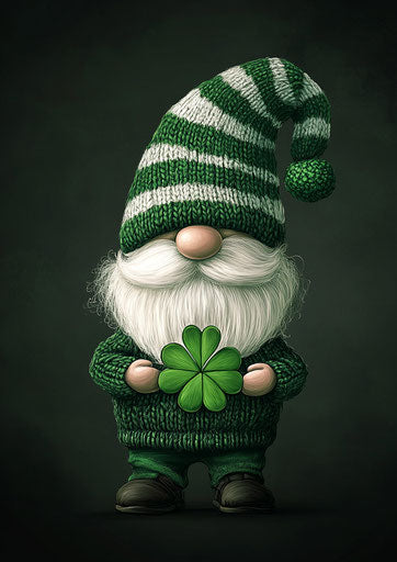 St. Patrick's Day hat with a cute gnome