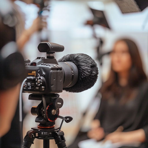 Journalist conducting interviews for a breakthrough story