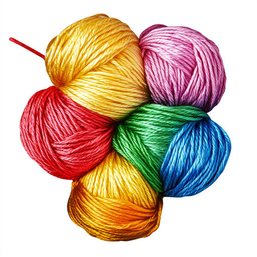 Realistic embroidery thread, high resolution, isolated